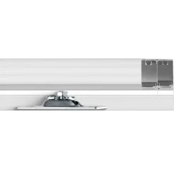 VEVOR Bypass Door Hardware, 5ft Heavy Duty Bypass Sliding Door Hardware Kit, Aluminum Alloy Sliding Closet Door Hardware Set for 2 Door System, Fit Door Thickness 1 3/8 