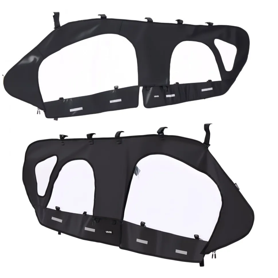 VEVOR Cab Enclosure Upper Doors, Compatible with Can-Am Maverick X3 MAX 4-Seater 2017-2024, Soft Upper Doors, Windproof Upgraded Zipper UTV Soft Side Window Kit, Work with Roof and Partial Windshields