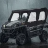 VEVOR Cab Enclosure Upper Doors, Compatible with Kawasaki Teryx4 2012-2022, Soft Upper Doors, Windproof & Waterproof Upgraded Zipper UTV Soft Side Window Kit, Work with Roof and Partial Windshields