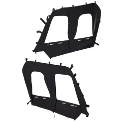 VEVOR Cab Enclosure Upper Doors, Compatible with Kawasaki Teryx4 2012-2022, Soft Upper Doors, Windproof & Waterproof Upgraded Zipper UTV Soft Side Window Kit, Work with Roof and Partial Windshields