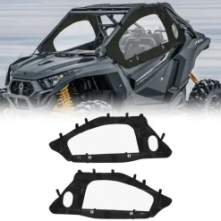 VEVOR Cab Enclosure Upper Doors, Compatible with Can-Am Maverick X3 2-Seater 2017-2025, Soft Upper Doors, Windproof Upgraded Zipper UTV Soft Side Window Kit, Work with Side Mirrors and Windshields