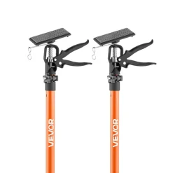 VEVOR Cabinet Jack Support Pole, 2-Pack, 45.7-114.2 Inch Steel Telescopic Quick Support Rod, Adjustable 3rd Hand System up to 154 lbs Capacity for Installing Cabinets, Lifting Drywall, Cargo Bars