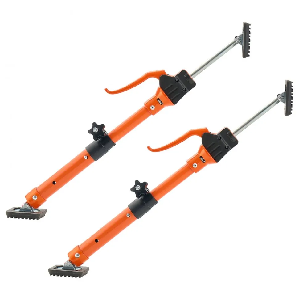VEVOR Cabinet Jack Support Pole, 2-Pack, 15.75-23.6 Inch Steel Telescopic Quick Support Rod, Adjustable 3rd Hand System up to 220 lbs Capacity for Installing Cabinets, Lifting Drywall, Cargo Bars