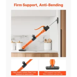 VEVOR Cabinet Jack Support Pole, 2-Pack, 15.75-23.6 Inch Steel Telescopic Quick Support Rod, Adjustable 3rd Hand System up to 220 lbs Capacity for Installing Cabinets, Lifting Drywall, Cargo Bars