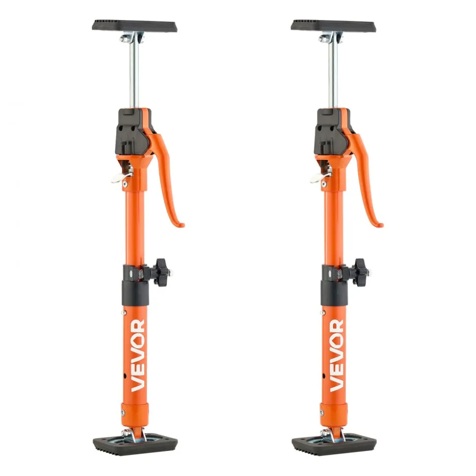 VEVOR Cabinet Jack Support Pole, 2-Pack, 15.75-23.6 Inch Steel Telescopic Quick Support Rod, Adjustable 3rd Hand System up to 220 lbs Capacity for Installing Cabinets, Lifting Drywall, Cargo Bars