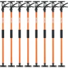 VEVOR Cabinet Jack Support Pole, 8-Pack, 45.7-114.2 Inch Steel Telescopic Quick Support Rod, Adjustable 3rd Hand System up to 154 lbs Capacity for Installing Cabinets, Lifting Drywall, Cargo Bars
