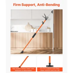 VEVOR Cabinet Jack Support Pole, 8-Pack, 45.7-114.2 Inch Steel Telescopic Quick Support Rod, Adjustable 3rd Hand System up to 154 lbs Capacity for Installing Cabinets, Lifting Drywall, Cargo Bars
