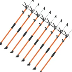 VEVOR Cabinet Jack Support Pole, 8-Pack, 45.7-114.2 Inch Steel Telescopic Quick Support Rod, Adjustable 3rd Hand System up to 154 lbs Capacity for Installing Cabinets, Lifting Drywall, Cargo Bars