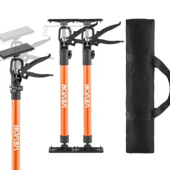 VEVOR Cabinet Jack Support Pole, 2-Pack, 20.8-45.3 Inch Steel Telescopic Quick Support Rod, Adjustable 3rd Hand System up to 154 lbs Capacity for Installing Cabinets, Lifting Drywall, Cargo Bars
