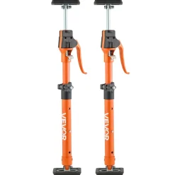 VEVOR Cabinet Jack Support Pole, 2-Pack, 25.4-45.3 Inch Steel Telescopic Quick Support Rod, Adjustable 3rd Hand System up to 220 lbs Capacity for Installing Cabinets, Lifting Drywall, Cargo Bars