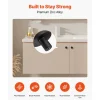 VEVOR Cabinet Knobs, 10 Pack, 1.26 Inch Black Zinc Alloy Drawer Pulls & Door Handles, Mushroom Kitchen Solid Knobs Dresser Handles, Cupboard Hardware with Screws for Bathroom Closet Cabinets Drawers