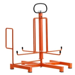 VEVOR Cable Dispenser, Floor or Stud Mounted, Wire Spool Rack, Portable Wire Rack Dispenser with Anti-Slip Metal Handle for Wiring Transport, Swivel Eyelet, for Electrical, Industrial and Retail Use
