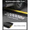 VEVOR Cable Protector Ramp, 22,000 lbs/axle Capacity, 2 Channel Heavy Duty Rubber Cord Hose Wire Cover, 2.2 x 2 in Channel, Traffic Speed Bump with Flip-Open Top Cover, for Indoor Outdoor, 1 Pack