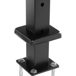 VEVOR Cable Railing Post, 42x2x2 Inch Level Deck Stair Posts, 1-Pack Stainless Steel Cable Handrail Post, Pre-Drilled Pickets with Mounting Bracket Stair Railing Kit, Black, 1JZLGZXHS106AWJO6001V0