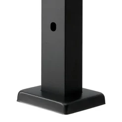 VEVOR Cable Railing Post, 36x2x2 Inch Stair Railing Post, with Pre-Drilled 30° Angled Holes, Stainless Steel Cable Rail Post with Horizontal and Curved Bracket, 1-Pack, Black, 1JZLGZXHS914YIVIS001V0