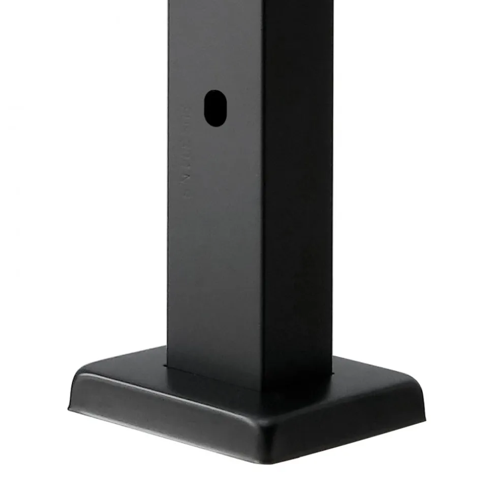 VEVOR Cable Railing Post, 36x2x2 Inch Stair Railing Post, with Pre-Drilled 30° Angled Holes, Stainless Steel Cable Rail Post with Horizontal and Curved Bracket, 1-Pack, Black, 1JZLGZXHS914YIVIS001V0