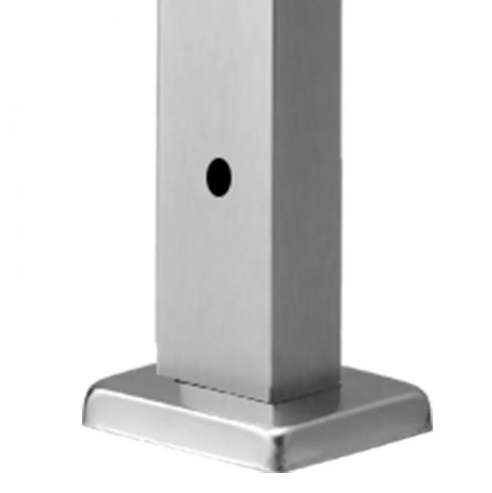 VEVOR Cable Railing Post, 36x1x2 Inch Level Deck Stair Posts, 1-Pack Stainless Steel Cable Handrail Post, Pre-Drilled Pickets with Mounting Bracket Stair Railing Kit, Silver, 1JZLGZXYS914I4BDB001V0