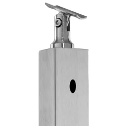 VEVOR Cable Railing Post, 36x1x2 Inch Level Deck Stair Posts, 1-Pack Stainless Steel Cable Handrail Post, Pre-Drilled Pickets with Mounting Bracket Stair Railing Kit, Silver, 1JZLGZXYS914I4BDB001V0