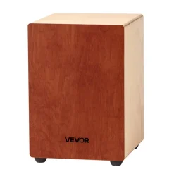VEVOR Cajon Box Drum Birch Wood Percussion Instrument Guitar Strings with Travel Bag