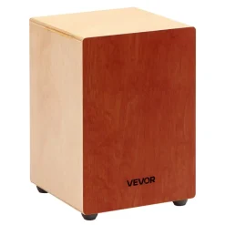 VEVOR Cajon Box Drum Birch Wood Percussion Instrument Guitar Strings with Travel Bag