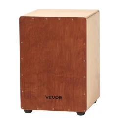 VEVOR Cajon Box Drum Wooden Birchwood Compact Percussion Instrument with Snare Wires