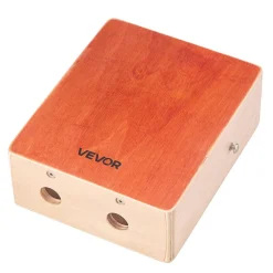 VEVOR Cajon Box Drum Wood Percussion Instrument with Guitar Strings Travel Bag Strap