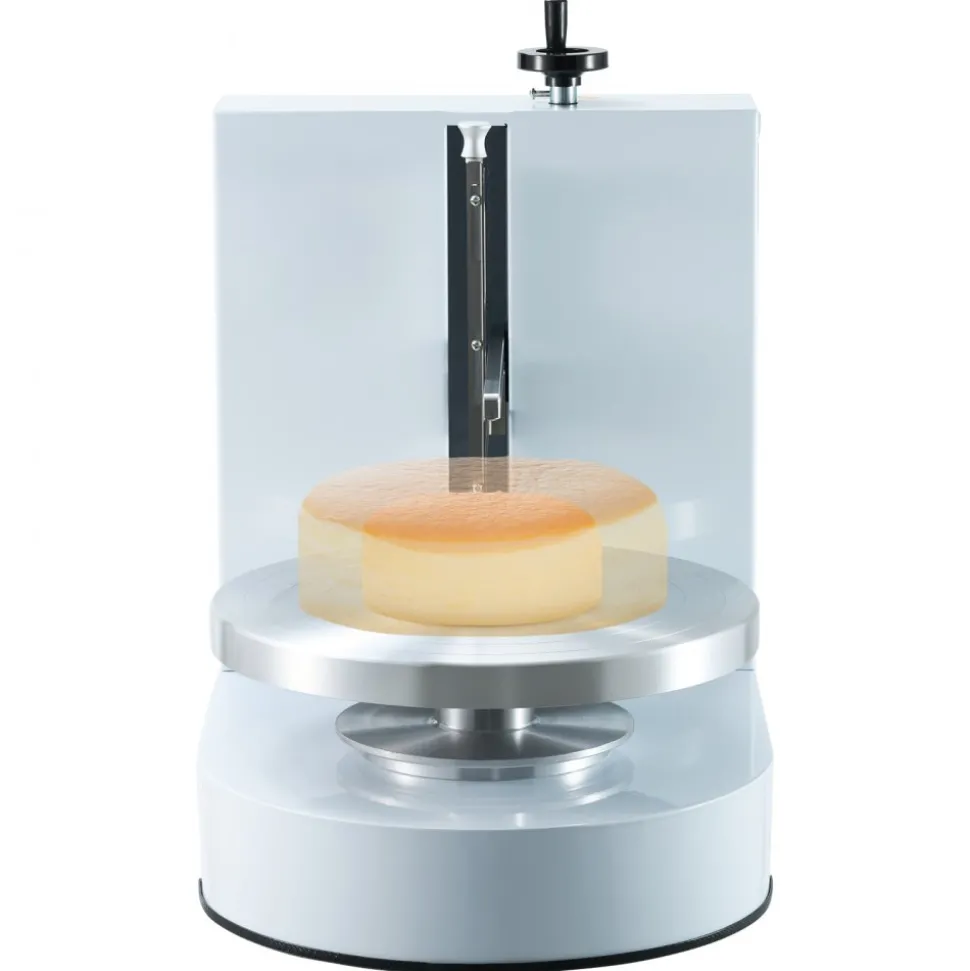 VEVOR Cake Decorating Machine, Cake Cream Spreading Coating Smearing Machine, Low Noise Cake Frosting Machine, Turntable with Adjustable Scraper, for 4" to 12" Cake, 25-320RPM Rotating Speed, White