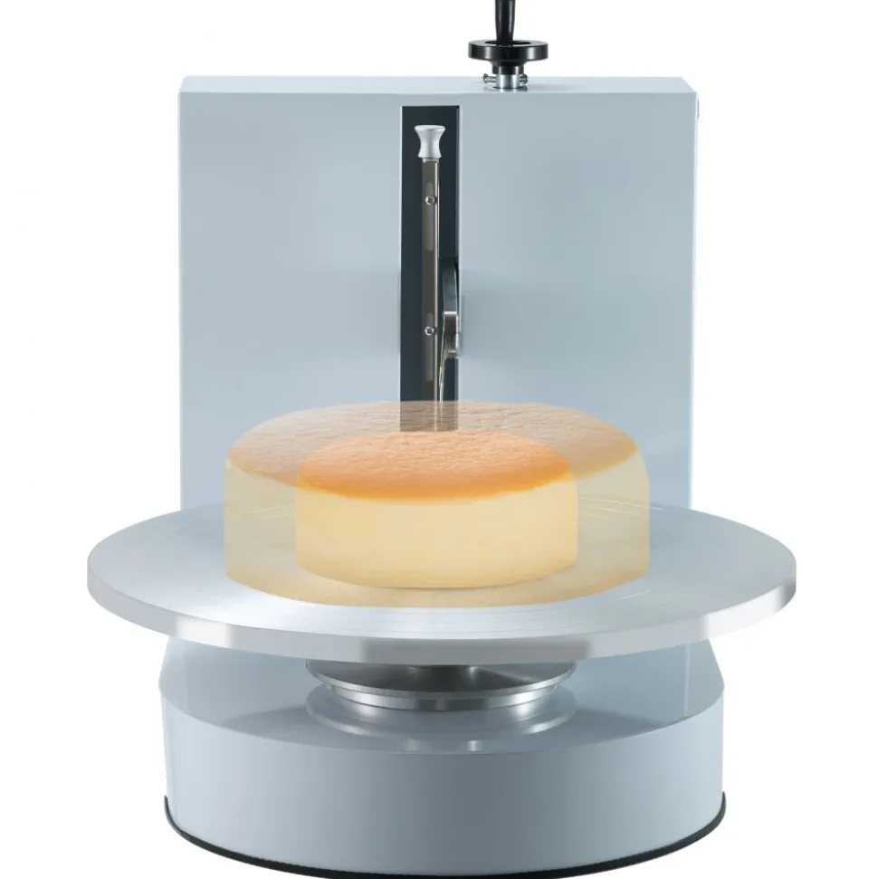 VEVOR Cake Decorating Machine, Cake Cream Spreading Coating Smearing Machine, Low Noise Cake Frosting Machine, Turntable with Adjustable Scraper, for 4" to 16" Cake, 25-320RPM Rotating Speed, White
