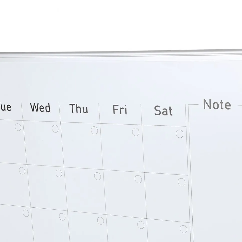 VEVOR Calendar Whiteboard, 36 x 24 Inches Magnetic Dry Erase Calendar Board, Monthly Planner Whiteboard for Wall, 1 Magnetic Erase & 2 Dry Erase Marker & Movable Tray for Restaurant Office Home School