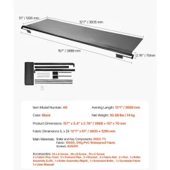 VEVOR Camper Awning Fabric Replacement, 7