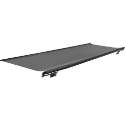 VEVOR Camper Awning Fabric Replacement, 1" to 12', Weatherproof Durable Slide Topper Awning with Bracket, Heavy Duty Slide Topper Awning with Stainless Steel Material, Fit for RV & Motorhome(Black)