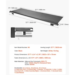 VEVOR Camper Awning Fabric Replacement, 1