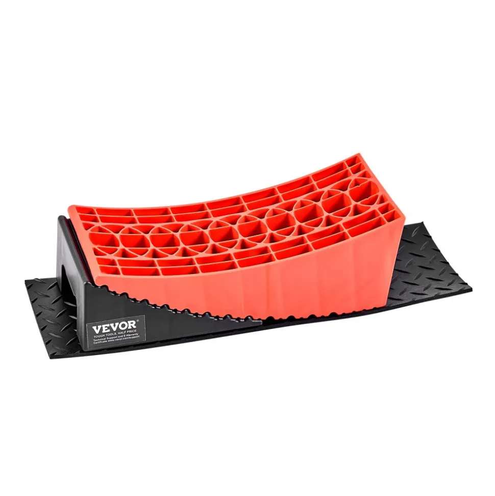VEVOR Camper Levelers, 2 Pcs RV Leveling Blocks, up to 8818.5lbs Camper Wheel Chocks, Max. 4" Leveling Height Heavy Duty Curved Levelers, RV Camper Leveler Kit with Anti-Slip Mat Carrying Bag Level