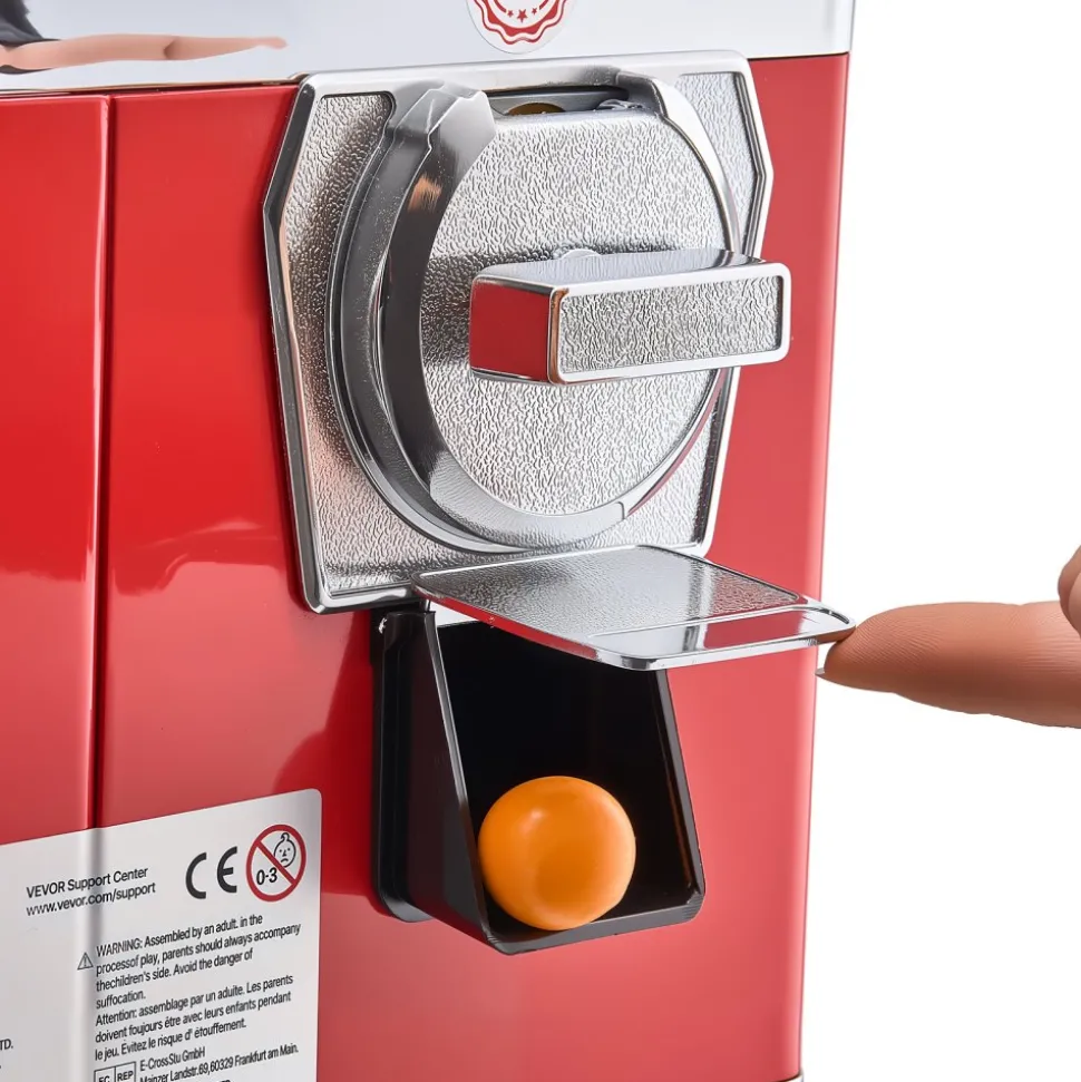 VEVOR Candy Vending Machine, Four Compartment Candy Vending Machine with Stand, Gumball & Candies Vendings Machines with Adjustable Height, Vintage Candies Dispenser for Shop, Arcade, Family Gathering