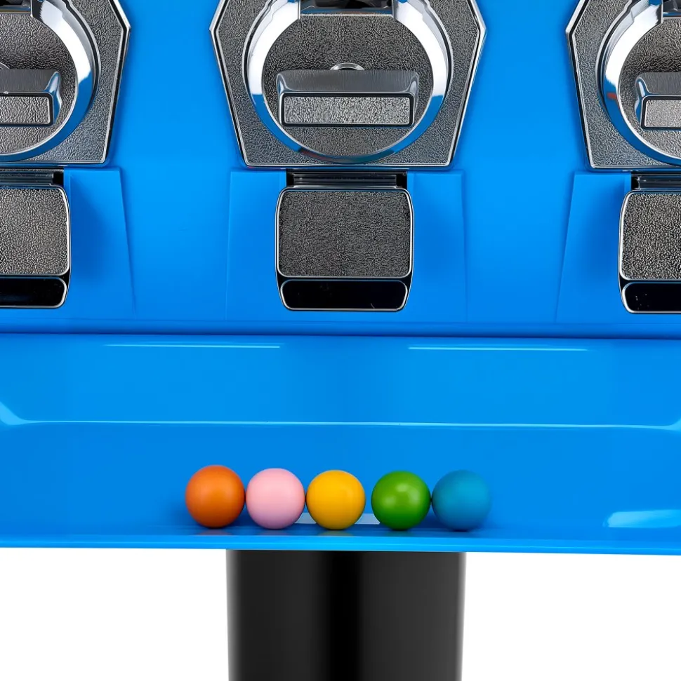 VEVOR Candy Vending Machine, Triple Compartment Candy Vending Machine with Stand, Gumball & Candies Vendings Machines with Built-In Cash Box, Detachable, Vintage Candies Dispenser for Shops, Arcades
