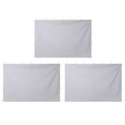 VEVOR Canopy Sidewalls, Fit for 10 x 10 ft Pop Up Canopy Tent, Tent Side Walls with Waterproof and Sunlight Protection Layer for Outdoor Event Tents, Vendor Booths, Camping (3 Sidewalls Only, White)