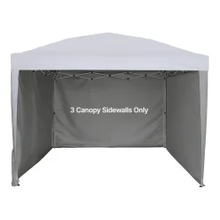 VEVOR Canopy Sidewalls, Fit for 10 x 10 ft Pop Up Canopy Tent, Tent Side Walls with Waterproof and Sunlight Protection Layer for Outdoor Event Tents, Vendor Booths, Camping (3 Sidewalls Only, White)