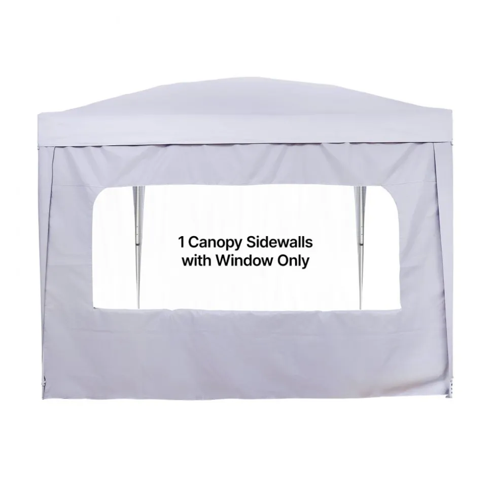VEVOR Canopy Sidewalls, Fit for 10 x 10 ft Pop Up Canopy Tent, Tent Side Walls with Waterproof and Sunlight Protection Layer for Outdoor Event Tents, Vendor Booths, Camping (1 Sidewall Only, White)