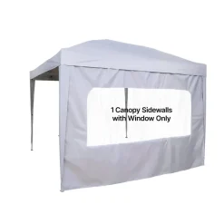 VEVOR Canopy Sidewalls, Fit for 10 x 10 ft Pop Up Canopy Tent, Tent Side Walls with Waterproof and Sunlight Protection Layer for Outdoor Event Tents, Vendor Booths, Camping (1 Sidewall Only, White)