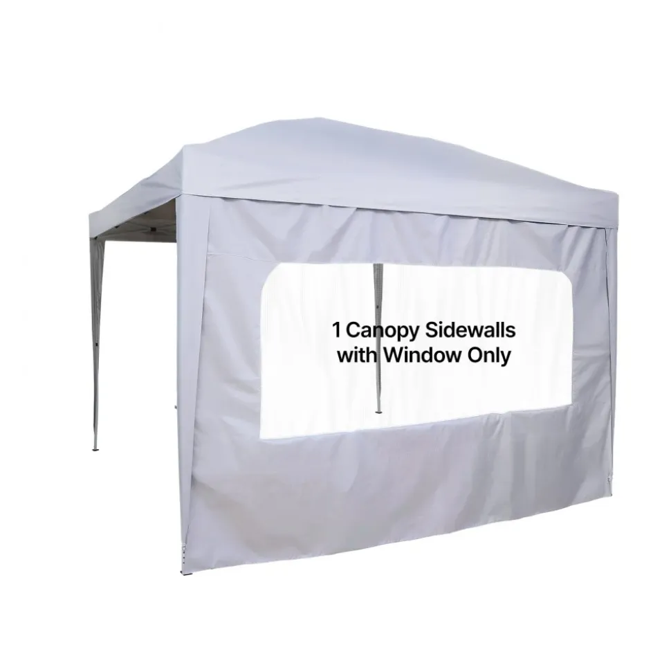 VEVOR Canopy Sidewalls, Fit for 10 x 10 ft Pop Up Canopy Tent, Tent Side Walls with Waterproof and Sunlight Protection Layer for Outdoor Event Tents, Vendor Booths, Camping (1 Sidewall Only, White)