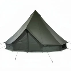 VEVOR Canvas Bell Tent, 4 Seasons 16.4 ft Yurt Tent for Camping with Stove Jack, Canvas Breathable Holds up to 7 People with Zipped Detachable Floor, for Family Camping Glamping Outdoor Hunting Party