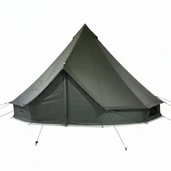 VEVOR Canvas Bell Tent, 4 Seasons 13.12 ft Yurt Tent for Camping with Stove Jack, Canvas Breathable Holds up to 4 People with Zipped Detachable Floor, for Family Camping Glamping Outdoor Hunting Party