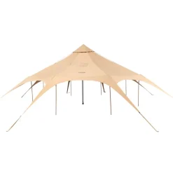 VEVOR Canvas Tent, 4 Seasons 5 m/16.4 ft Bell Tent, Canvas Tent for Camping with Stove Jack, Breathable Yurt Tent for up to 8 People, Family Camping Outdoor Hunting Party