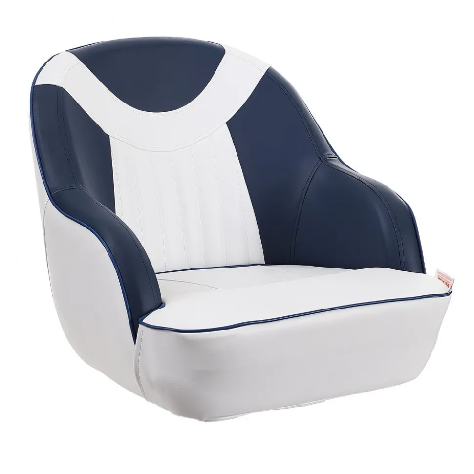 VEVOR Captain Bucket Seat, Pontoon Boat Seat with Thickened Sponge Padding, Boat Captain Chair for Fishing Boat, Sightseeing Boat, Speedboat, Canoe, 1-Piece