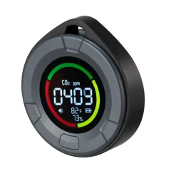 VEVOR Carbon Dioxide Monitor, CO2 Controller with Temperature and Humidity Display, NDIR Sensor Carbon Dioxide Detector, for Outdoors, Home, Office, Car, Lightweight & Portable