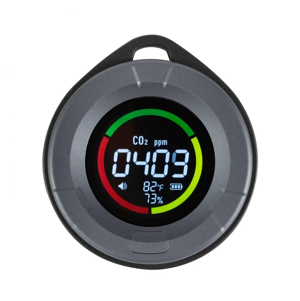 VEVOR Carbon Dioxide Monitor, CO2 Controller with Temperature and Humidity Display, NDIR Sensor Carbon Dioxide Detector, for Outdoors, Home, Office, Car, Lightweight & Portable
