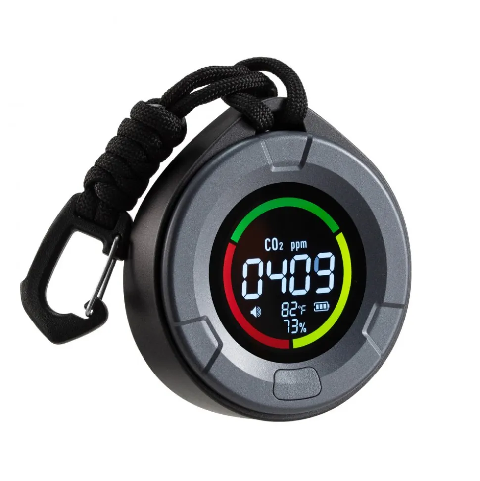 VEVOR Carbon Dioxide Monitor, CO2 Controller with Temperature and Humidity Display, NDIR Sensor Carbon Dioxide Detector, for Outdoors, Home, Office, Car, Lightweight & Portable