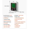 VEVOR Carbon Dioxide Monitoring Controller, Dual Outlets Carbon Dioxide Controller, CO2 Meter Monitor Day and Night Detection Feature, NDIR CO2 Sensor for Green House, Laboratories, Classrooms, Home