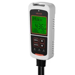 VEVOR Carbon Dioxide Monitoring Controller, Dual Outlets CO2 Monitor & Controller, Carbon Dioxide Sensor Day and Night Detection Feature, NDIR CO2 Sensor for Greenhouse, Laboratories, Classrooms, Home