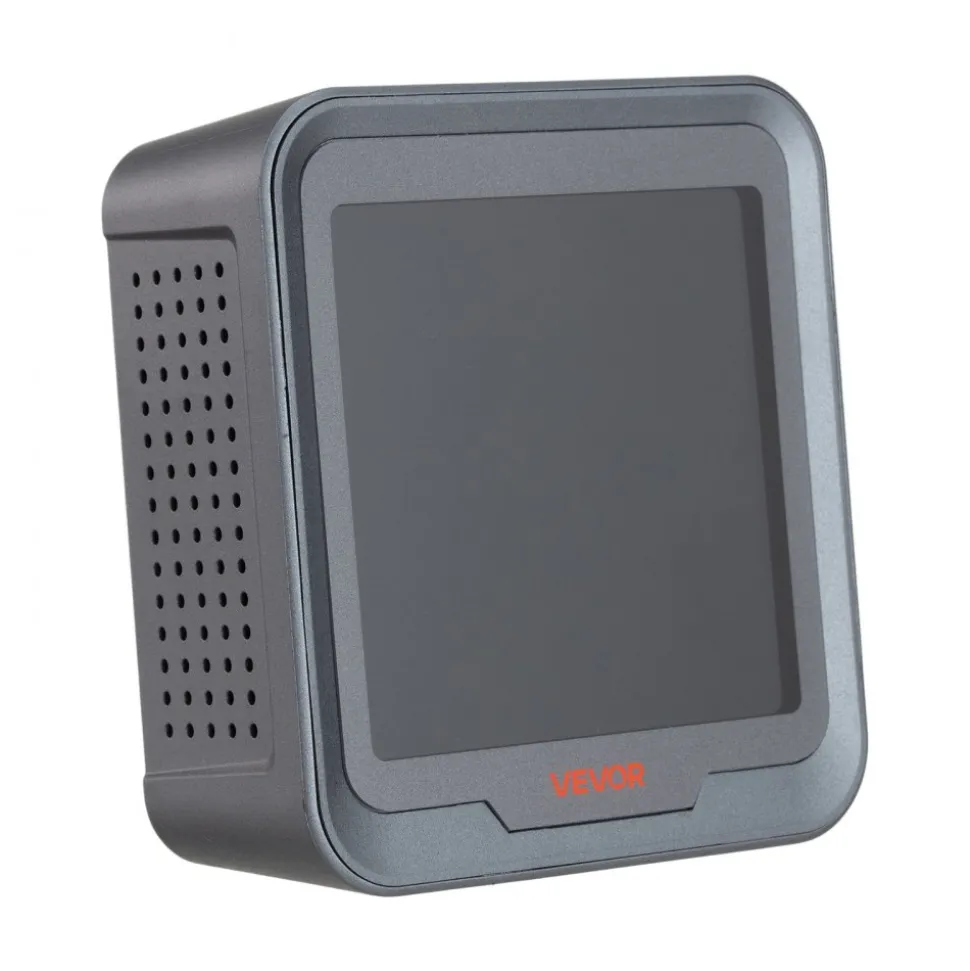 VEVOR Carbon Dioxide Monitor, CO2 Controller with Temperature and Humidity Display, NDIR Sensor Carbon Dioxide Detector, for Outdoors, Home, Office, Car, Wall-Mounted Use